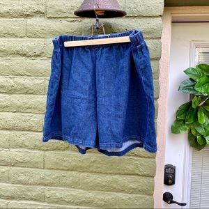 ASOS Curve Flouncy Denim Shorts